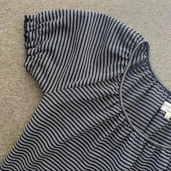 Madewell Texture & Thread Short Sleeve Peasant Blouse Top - Picture 4 of 7